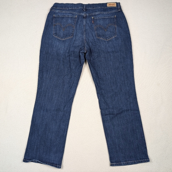 Women's Levi's 505 Straight Leg Stretch Jeans Medium Wash Size 16 35x28.5 - Picture 8 of 16